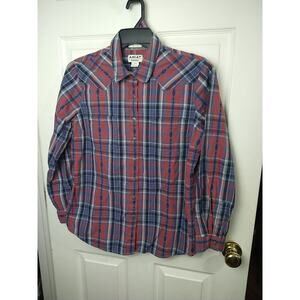 Ariat Real Billie Woman's L Long Sleeve Western Collared Button Shirt